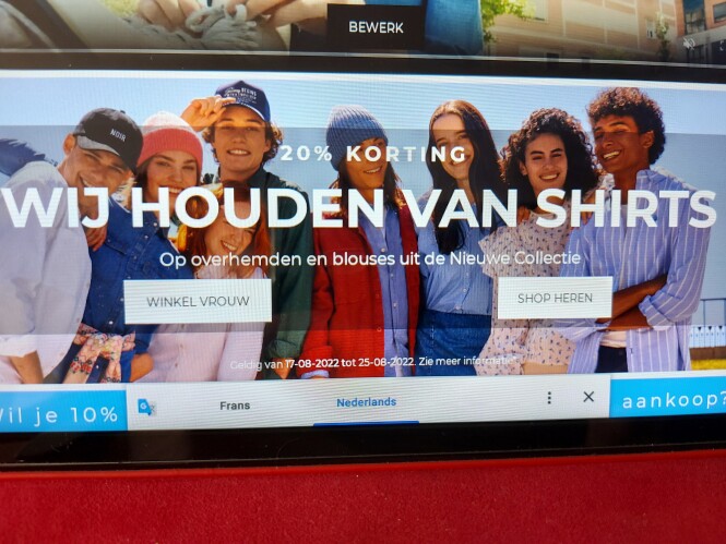 myspringfield.com 20% korting op overhemden e...