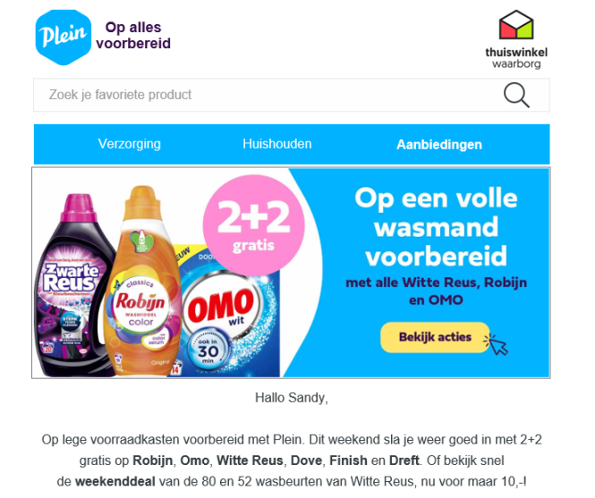 Bij plein.be is er dit weekend 2+2 gratis op...