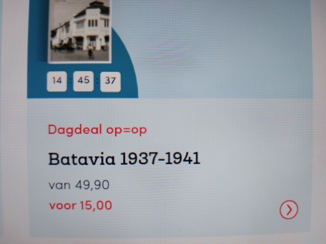 bookspot.be dagdeal Batavia 1937-1941 nu €15,...