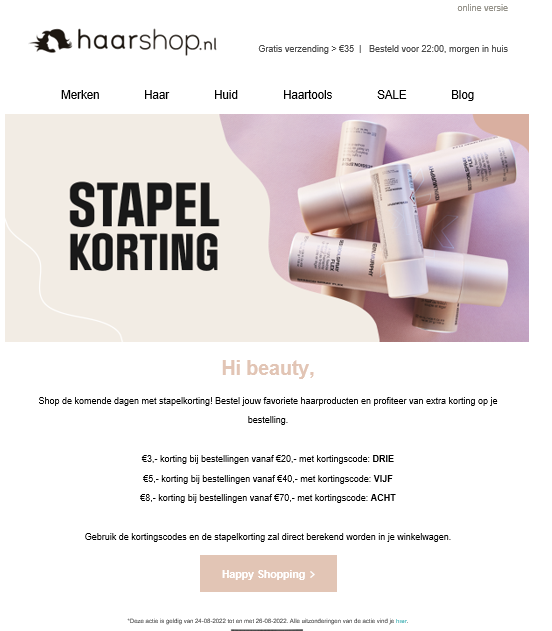 Shop de komende dagen met stapelkorting! Best...