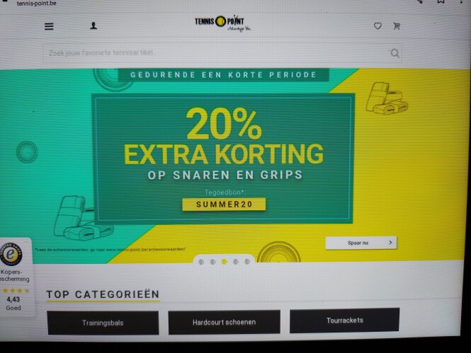 20% extra korting op snaren en grips