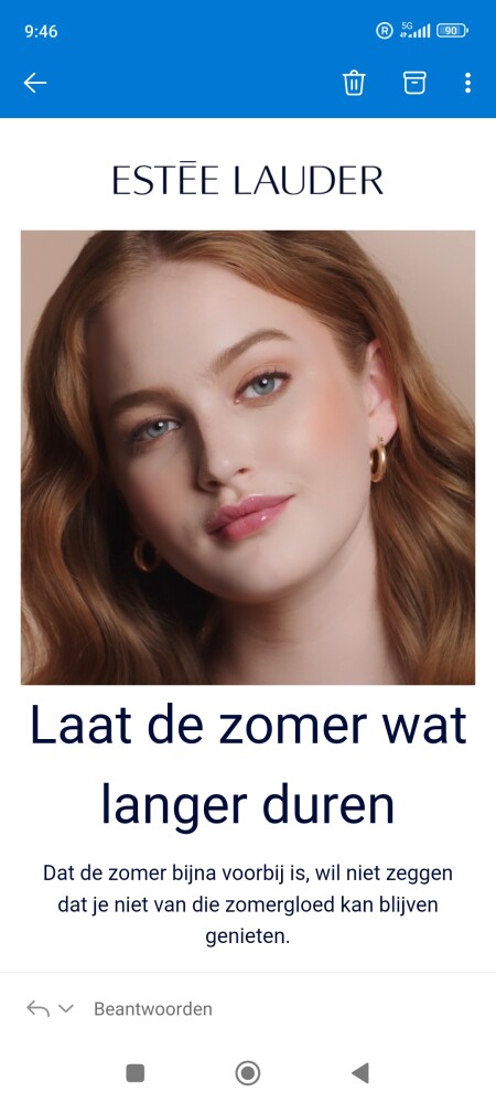 Bij Estee Lauder ontvang tem 31/08: Bovenop j...