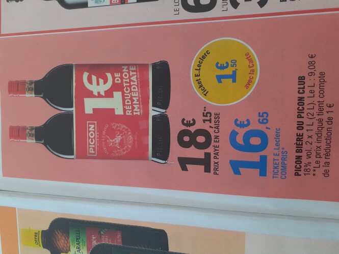 Picon bière of picon club per liter:€9,08 In...