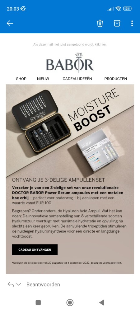Gratis 3-delige set revolutionaire DOCTOR BAB...