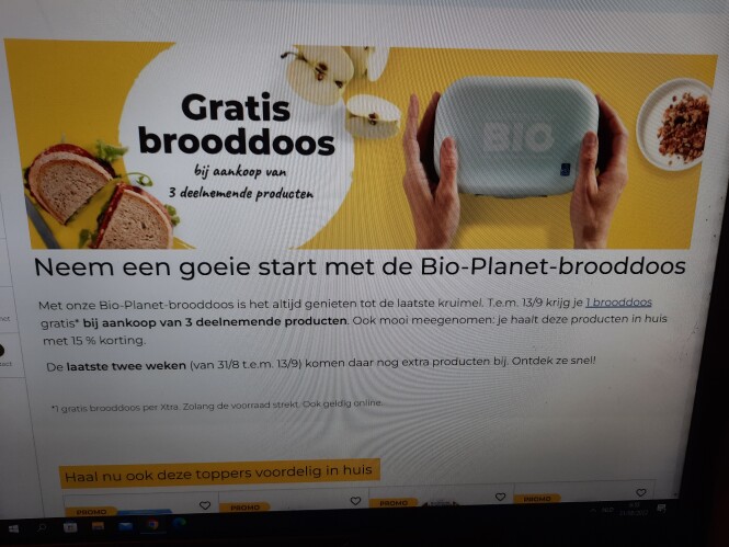 Bioplanet gratis brooddoos bav 3 deelnemende...
