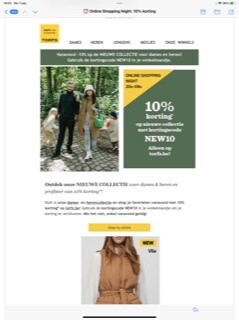 vanavond met 10% korting* op torfs.be! Gebrui...