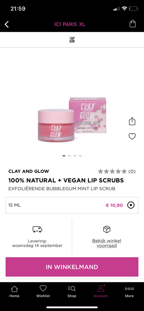 Lipscrub kunnen scoren van Clay and Glow voor...