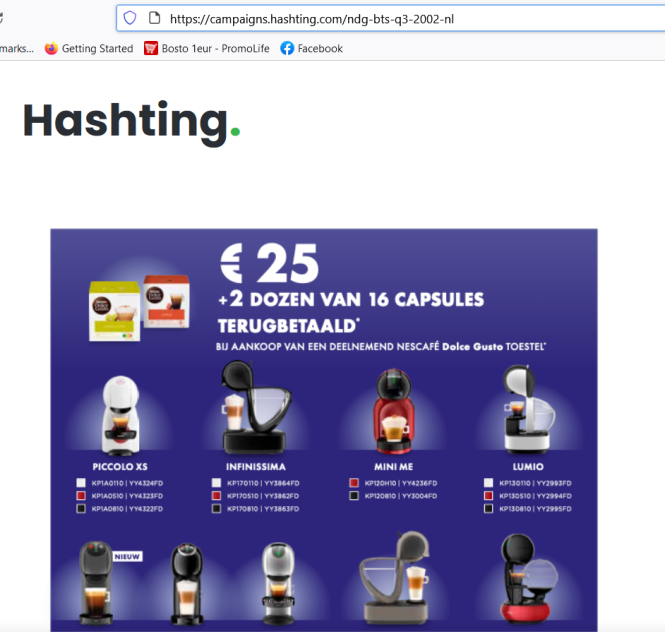 NESCAFÉ Dolce Gusto € 25,- + 2 dozen van 16 c...