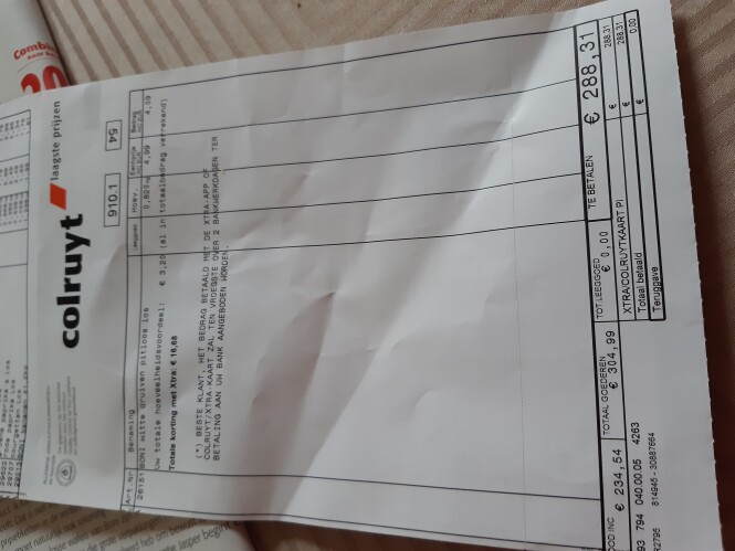 Colruyt. Alpro vanille 4 pakken €7,96-25%(€1...