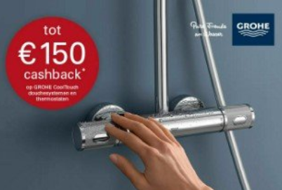 Grohe ONTVANG NU TOT € 150,- CASHBACK OP EEN...