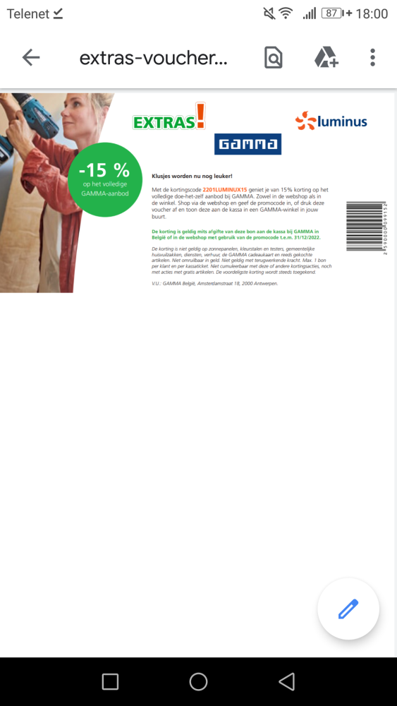-15% op volledig assortiment muv zonnepanelen...