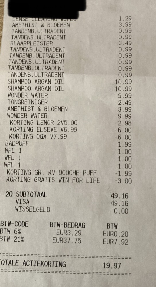 Kruidvat - 19,97 euro Lenor parels - 2 voor 5...