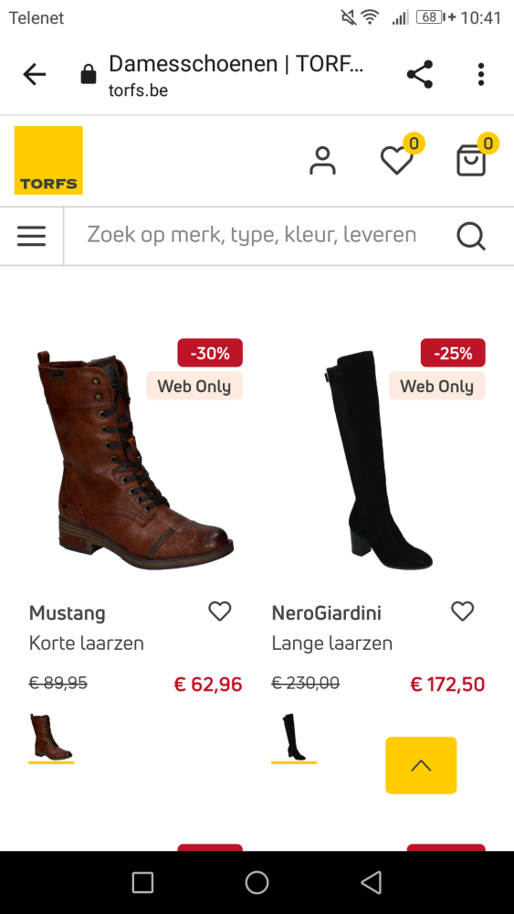 Tot -30% op selectie schoenen en laarsjes bij...