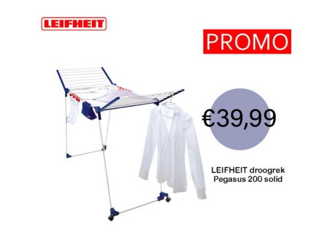 Leifheit droogrek pegasus solid 200 bij Van d...
