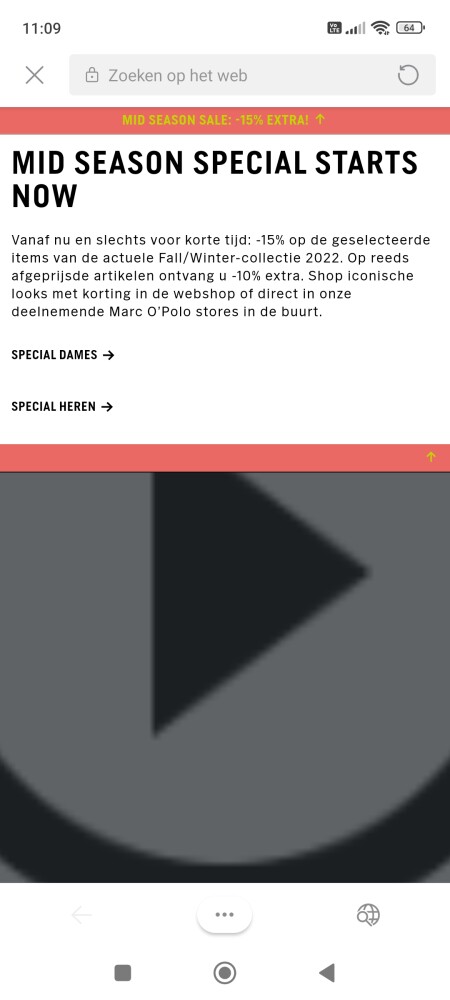 Mid season sale bij Marc o'polo: -15% op de g...