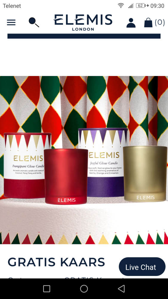 Gratis kaars (keuze uit 3 geuren) twv 40€ bij...