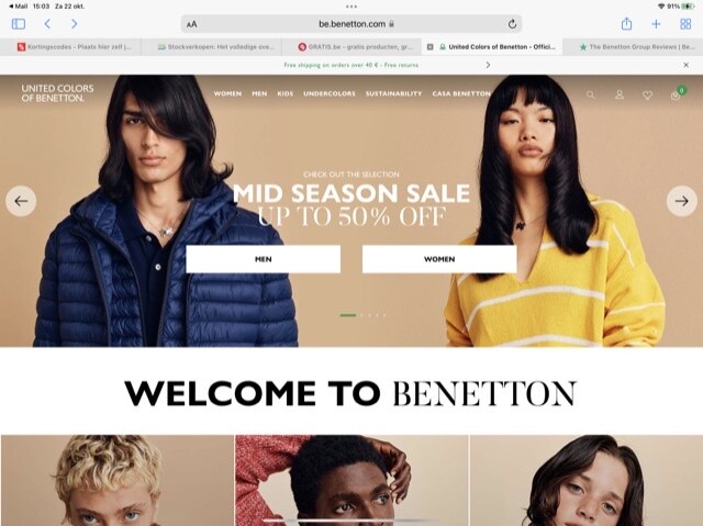 Mid season sale Benetton https://be.benetton....