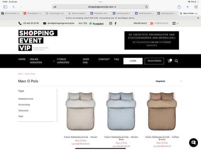 Online verkoop Marc O Polo tot en met 6 Novem...