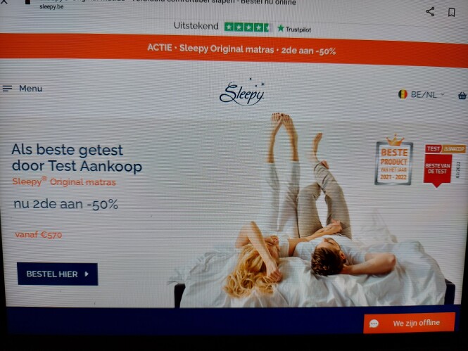sleepy.be actie sleepy original matras 2de aa...