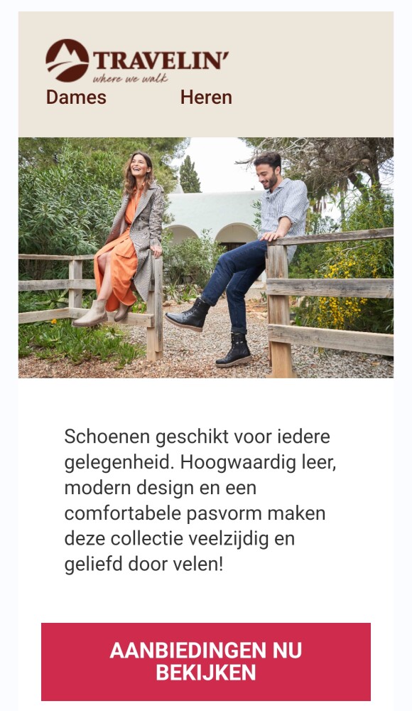 Tot 60% korting op lederen schoenen bij trave...