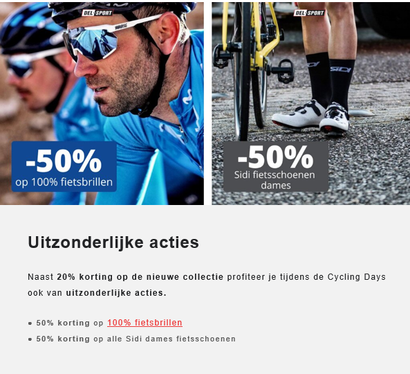 Site oké Cycling Days 2022 bij Delsport: Van...