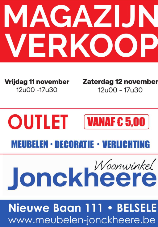 Magazijnverkoop, outlet vanaf €5 meubelen, de...