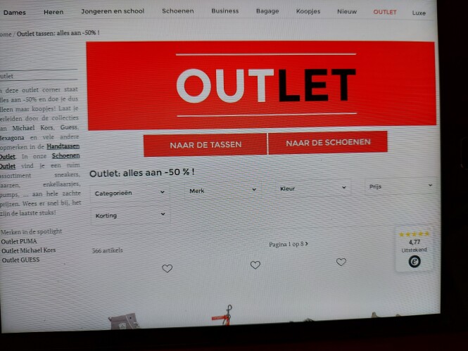 edisac.be outlet: alles aan -50%