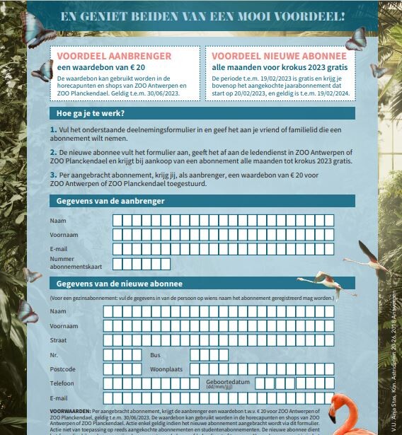ZOO Antwerpen en ZOO Planckendael Breng een n...