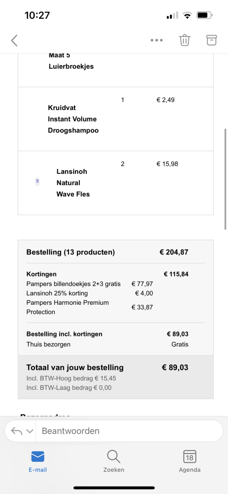 Bij kruitvat nu op veel producten van pampers...