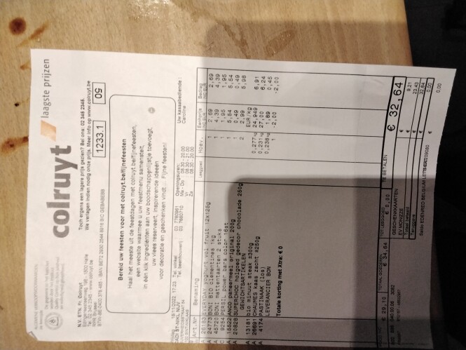 Colruyt Persil bar 5,54:2 =2,27 via shopmium...