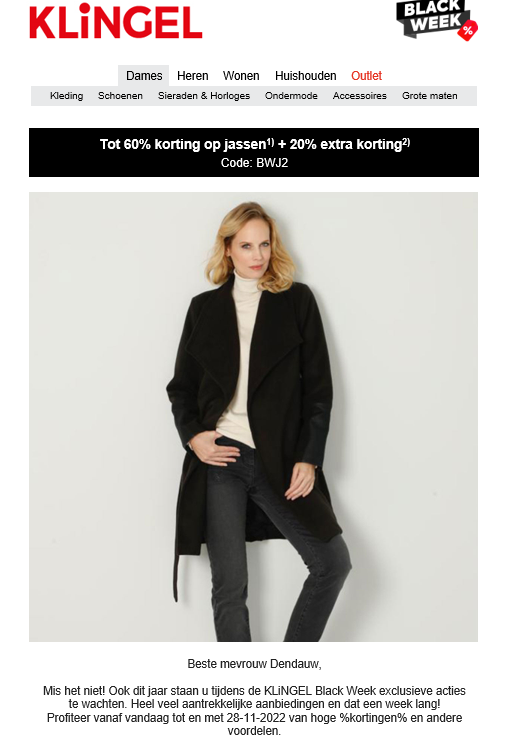 Vandaag bij klingel.be tot -60% korting op ee...