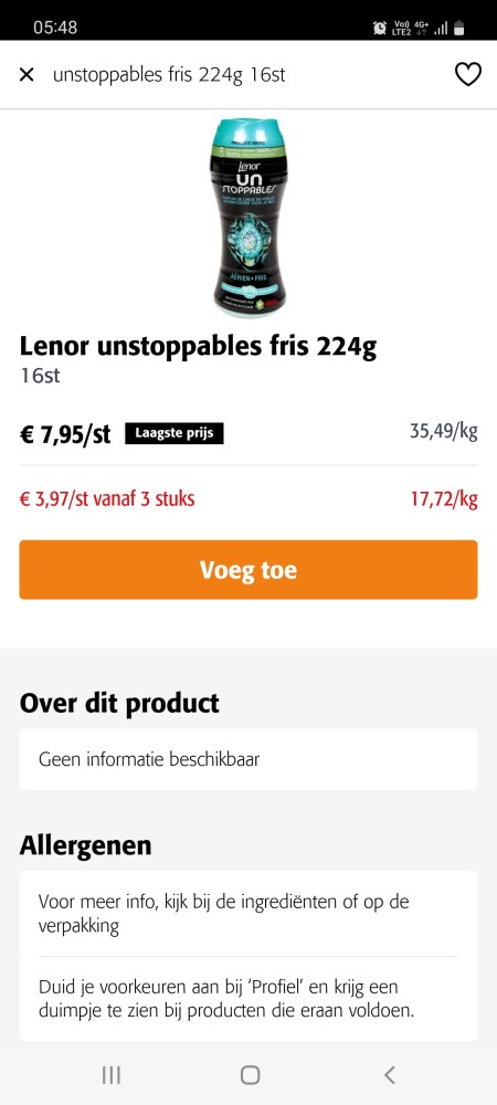 Colruyt lenor geurparels bv unstoppables frus...