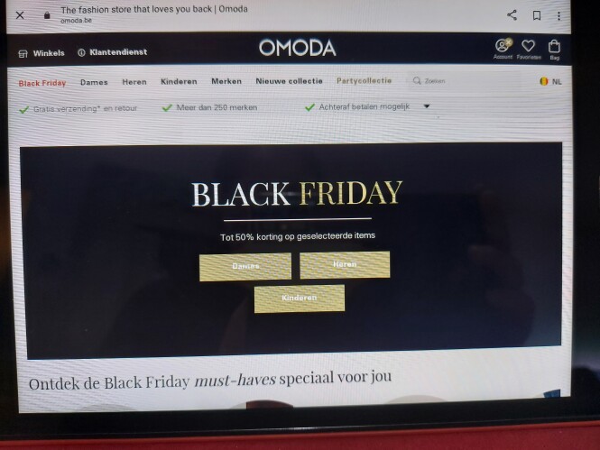 omoda.be black friday tot 50% korting op gese...