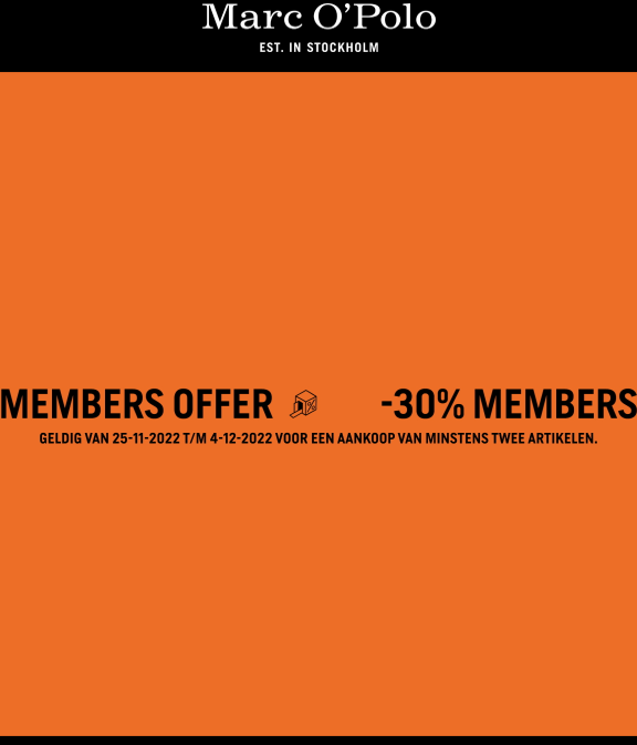 MEMBERS OFFER bij marc o'polo: Geldig van 25-...