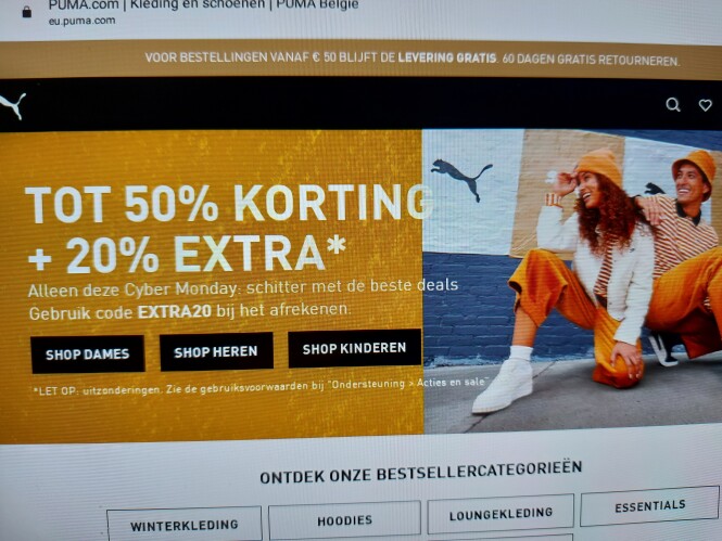 puma.com tot 50% korting +20% extra* Alleen d...