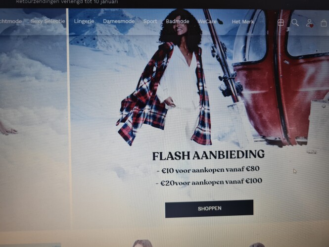 Bij Etam -10€ bij aankoop vanaf 80€ of -20€ b...