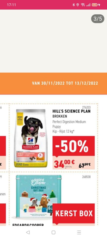 Bij Tom en co staat het honden eten hill's sc...