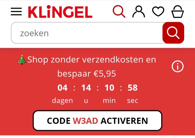 klingel.be shop zonder verzendkosten en bespa...