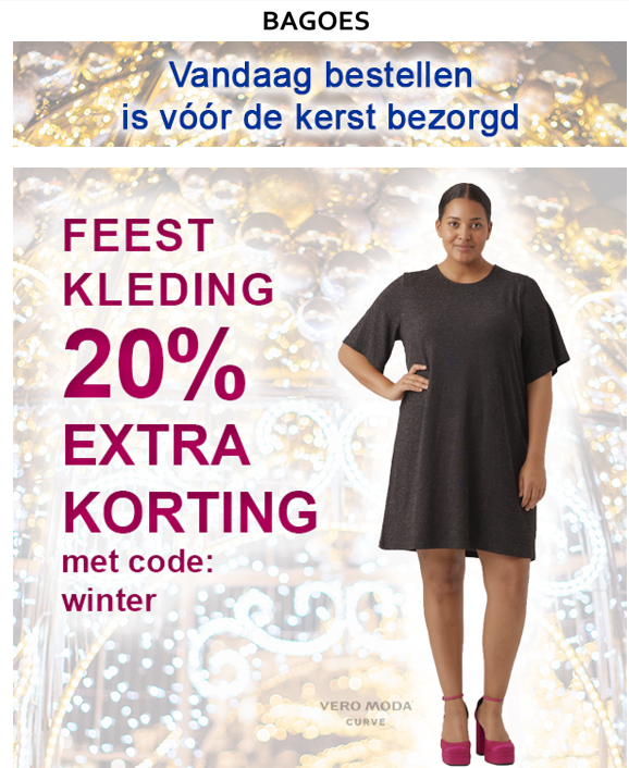 20% extra korting op de feestcollectie bij ba...