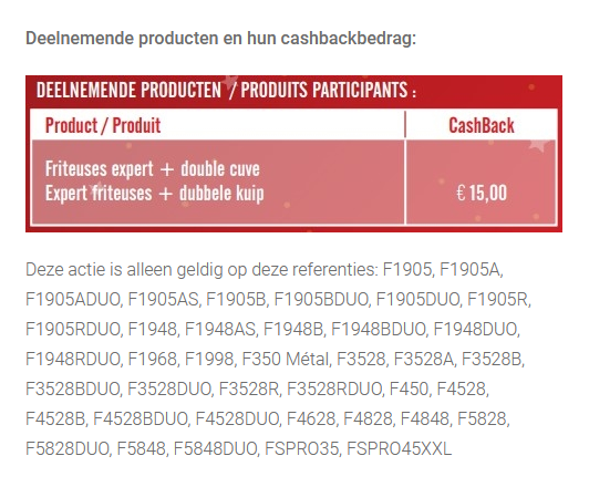 FriFri Friteuse Expert €15 cashback https://...