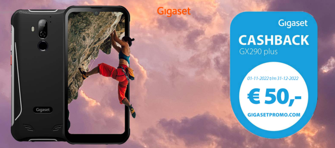 Gigaset cashback GX290 € 50,- cashback Dit is...