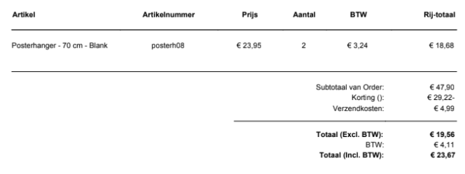 Fotocadeau.nl 2 x Magnetische posterhangers...