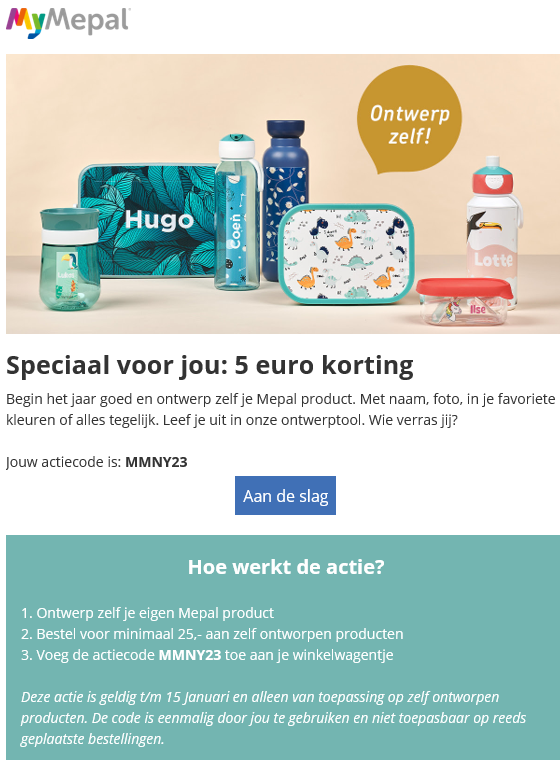 Bestel voor minimaal €25 aan zelf ontworpen p...
