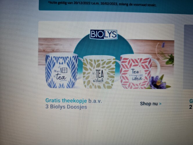 Bij 24pharma.be krijg je gratis theekopjes b....