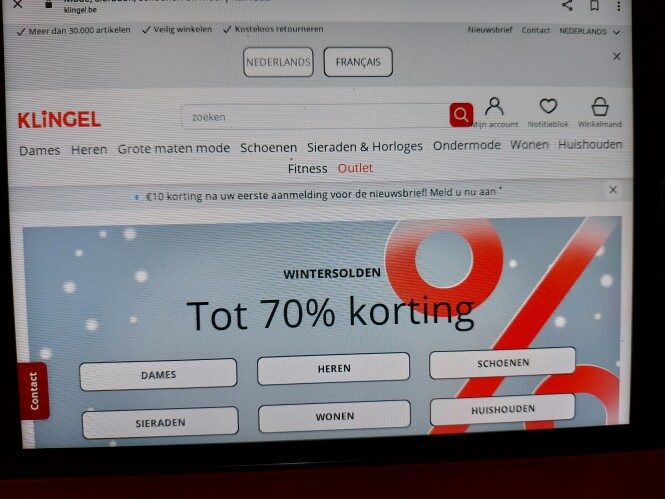 klingel.be tot 70% korting op gedelecteerde a...