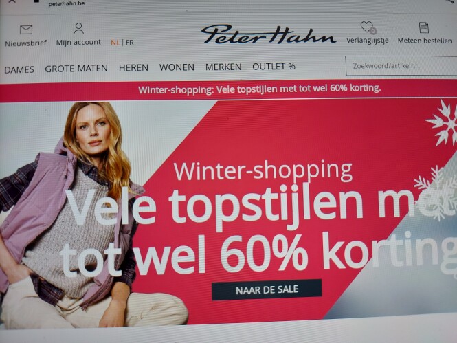 peterhahn.be winter-shopping tot wel -60% kor...
