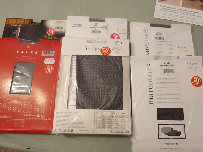 Outlet kousenboetiek filou Kortrijk 6 paar fa...