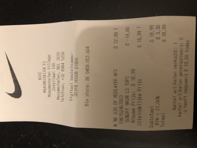 -50% extra korting op de outletprijs bij Nike...