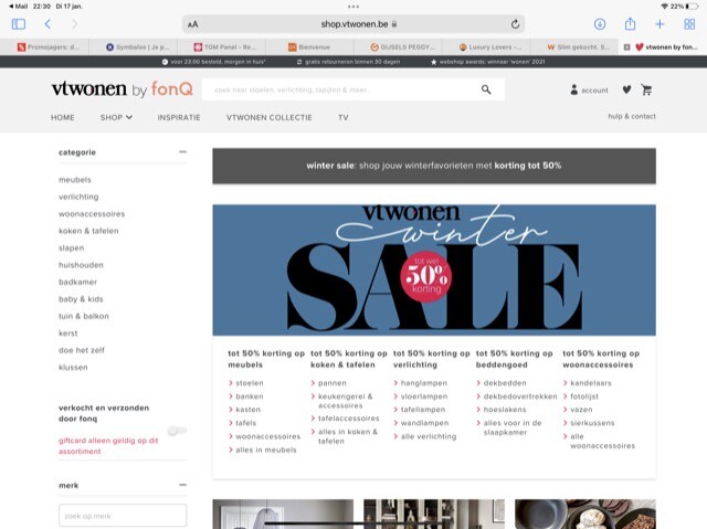 Vt wonen Wintersale tot 50% https://shop.vtwo...