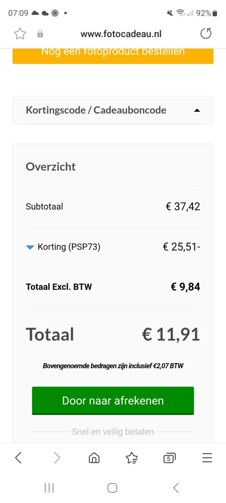 Fotocadeau.nl Spandoeken tot 73% korting Van...